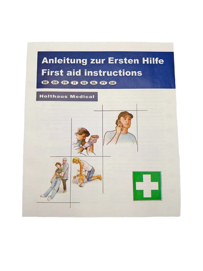 Anleitung Erste Hilfe, mehrsprachig - Produktbild Anleitung Erste Hilfe, mehrsprachig