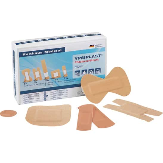 YPSIPLAST® Pflastersortiment Robust - 50-teiliges Pflastersortiment - Produktbild YPSIPLAST® Pflastersortiment Robust - 50-teiliges Pflastersortiment